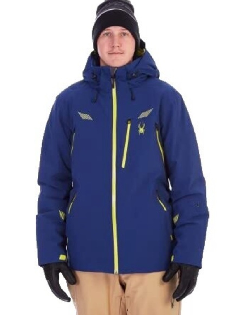 SPYDER leader insulated hooded ski snow jacket outdoor snowboarding / men's S